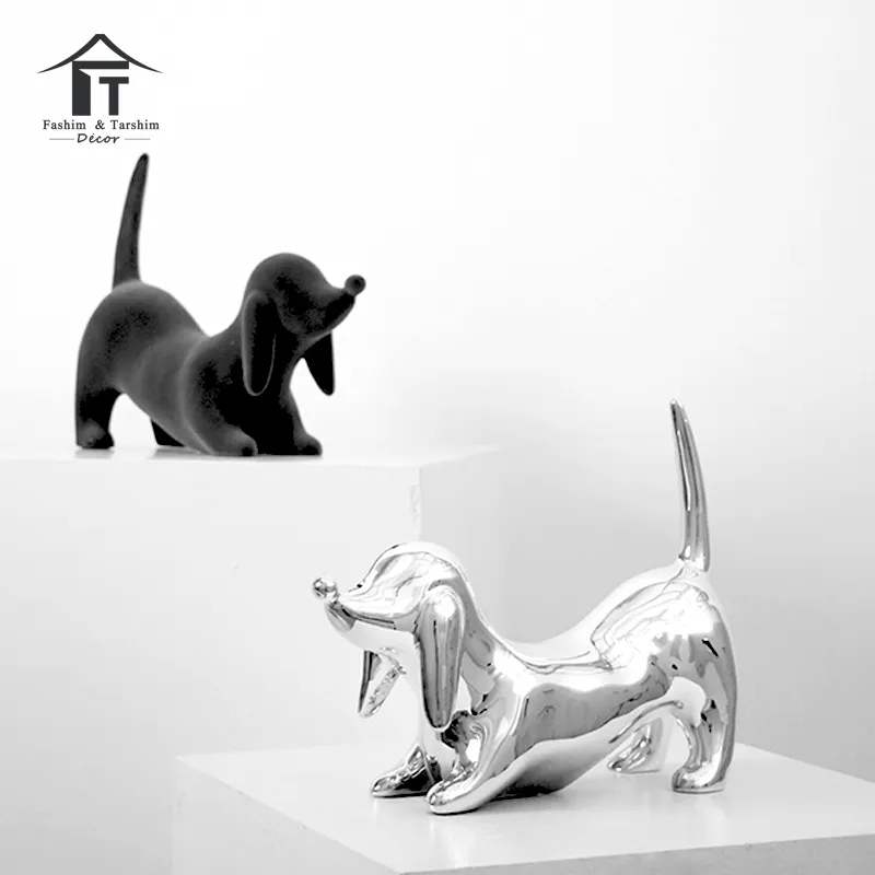 Оптовая продажа из Китая, современные креативные украшения дома, статуэтки собак, скульптуры, милая собака, домашний декор
