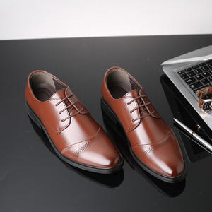 Zapatos de Vestir de Negocios para Hombre, Talla Grande, de Piel de Cocodrilo Genuina, con Cordones, Punta Puntiaguda, Casuales, Transpirables, Antideslizantes, Ligeros, para Primavera - Product Image 3