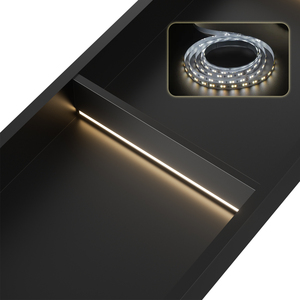 <span class=keywords><strong>Douche</strong></span> de niche encastrée à double couche directe d'usine avec système d'équilibre de vanne en laiton et boîte étanche - Product Image 5