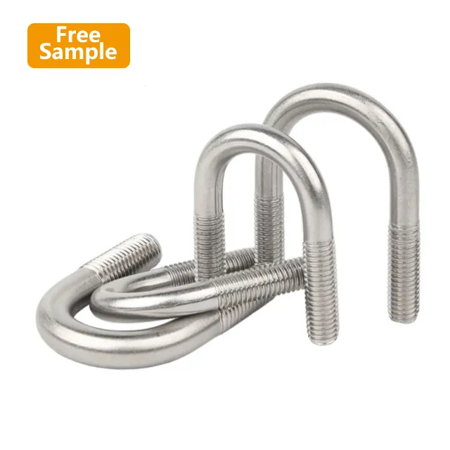 Wholesale Price SS304 Heavy Truck Bolt And Nut Stainless Steel U-Shaped Bolt Clamps M20 U Bolt