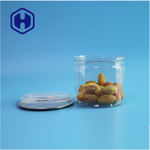 401 #   Boîtes cylindriques durables, étanches, sans BPA, en PET pour l'emballage de collations, d'épices, de noix, de bonbons, de salades et d'aliments - Product Image 4