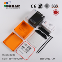 BWP 10217-A IP68 ABS/PC En Plastique Électronique Étanche Boîte De Commutateur De Commande Boîtier Électrique