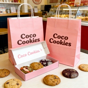 Scatola pieghevole gialla personalizzata sicura per alimenti stampa resistente OEM design scatola regalo per biscotti caffè prem - Product Image 1