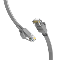 Cable de Conexión RJ45 UTP Cat6A Sin Blindaje, Cable Ethernet de Cobre Puro para Comunicación de Red de 10 Gbps y Centro de Datos