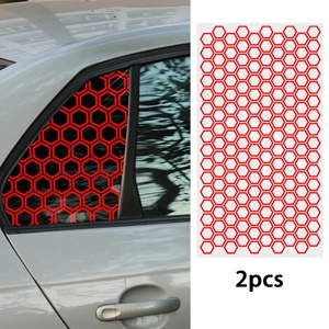 Calcomanías universales <span class=keywords><strong>para</strong></span> ventana lateral trasera de panal, 2 uds., impresión UV, pegatinas embellecedoras de cristal <span class=keywords><strong>para</strong></span> coche, accesorios gráficos <span class=keywords><strong>exteriores</strong></span> <span class=keywords><strong>para</strong></span> sedán SUV - Product Image 5