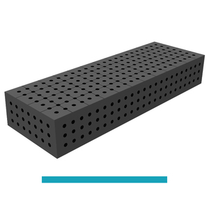 Bloque de conexión SteelEco GPPH 1200x400x200mm, 8mm de espesor, agujeros de 16mm, rejilla de 50x50mm - Product Image 1