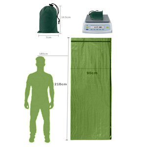 กระเป๋าไนลอนขนาดกะทัดรัดอื่นๆ สำหรับกรณีฉุกเฉิน 210x90 ซม. สำหรับตั้งแคมป์กลางแจ้ง เดินป่า จัดเก็บของแบบซองจดหมาย น้ำหนักเบา - Product Image 1