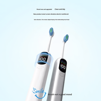 Cepillo de Dientes Eléctrico Recargable Carepik con Pantalla LED, Sónico, Ultrasónico, Silencioso, Automático, con Batería Inteligente, para la Salud de las Encías y Eliminación de Placa