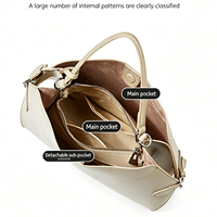 Sac à bandoulière de luxe haut de gamme pour femme, grande capacité, décontracté et tendance, avec fermeture ouverte, sac à main durable