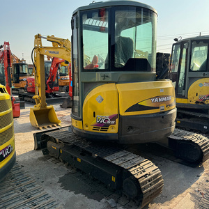 Mini-excavatrice sur chenilles Yanmar Vio55 de 5,5 tonnes d'occasion en bon état, certifiée CE, avec pompe hydraulique et engrenages, pour usage agricole - Product Image 4