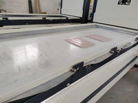 Machine de plastification de porte en bois mdf pour meubles en mélamine entièrement automatique Machine de presse à membrane sous vide pour film en feuille de pvc