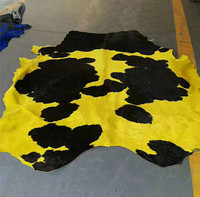 Fourniture en gros tapis en peau de vache phosphore organique cheveux bronzés sur peau de vache naturelle grande peau de vache