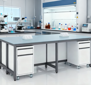 Table de laboratoire de <span class=keywords><strong>biologie</strong></span> en acier de style H personnalisée, tables de laboratoire pharmaceutiques, mobilier de laboratoire scientifique - Product Image 1