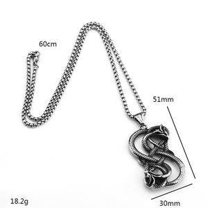 Collar con Colgante de Acero Inoxidable yunnique para Hombre, Diseño de Serpiente, Joyería de Moda con Forma de Animal para Combinar con Ropa - Product Image 5
