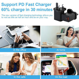 <span class=keywords><strong>Cargador</strong></span> de Pared USB-A Tipo-C de 20 W con Dos Puertos USB-A, Adaptador de Corriente Rápido para iPhone 11-15 para Cámaras <span class=keywords><strong>Apple</strong></span> IPhones OTP - Product Image 6