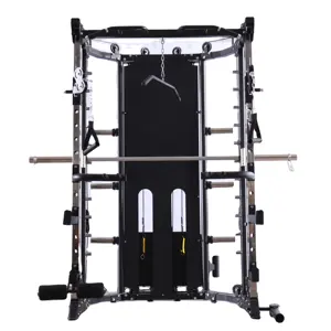 Indoor professional Cable Crossover Multi Functional Power Cage Squat Rack Trainer Gym Smith Machine