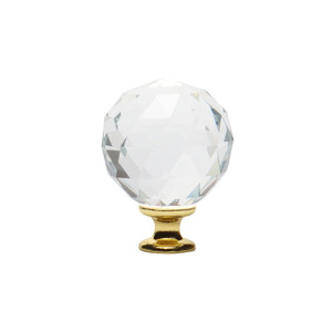 Fabrika özelleştirilmiş kristal kapı kolları dolap mobilyası kabin tutamakları şeffaflık elmas cam çekmece kolları - Product Image 1