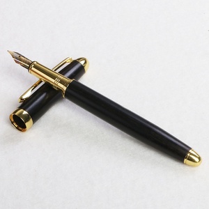 Ebony Solid Wood Gold Tip <strong>Fountain</strong> <strong>Pen</strong> Retro Rotary Medium-Oil Writing College <strong>Graduation</strong> &amp; Business Gift Signature <strong>Pen</strong> - Product Image 5