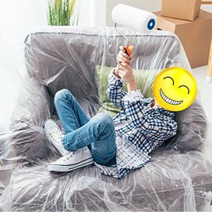 ホットアイテムプラスチックフィルムドロップシート絵画用エッセンシャルドロップクロス - Product Image 6