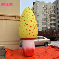 Ballon gonflable en forme de champignon pour faire de la publicité, décoration réaliste