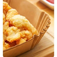 100 pièces Airfryer papier jetable doublure carré non blanchi parchemin Air friteuse papier pour 4.5-8Qt panier