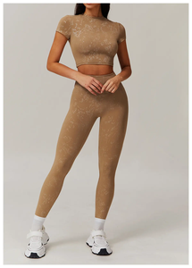 Conjuntos Deportivos Personalizados Extra Suaves, Leggings con Corte Ajustado, Ropa Deportiva, Conjuntos de Yoga para Mujer, Tallas Grandes, Ropa de Gimnasio - Product Image 5