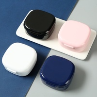 Nouvel étui de rangement en plastique pour appareil dentaire avec miroir, portable et multifonctionnel, étui scellé pour gouttières invisibles