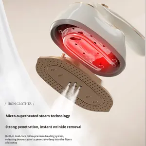 Défroisseur vapeur portable pour vêtements, <span class=keywords><strong>fer</strong></span> <span class=keywords><strong>à</strong></span> <span class=keywords><strong>repasser</strong></span> électrique domestique, petit appareil de repassage, <span class=keywords><strong>fer</strong></span> <span class=keywords><strong>à</strong></span> <span class=keywords><strong>repasser</strong></span> portable, 1000W, 0.8L - Product Image 3