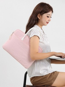 Sac pour ordinateur portable matelassé, antichoc, léger, imperméable, pour les voyages d'affaires, le bureau, unisexe, uni et coloré, pour ordinateur portable de 14 à 15 pouces - Product Image 4