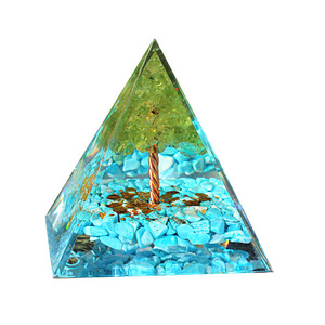 Pirámide de Árbol de Cristal, Resina Epoxi, Manualidades, Decoración del Hogar, Adorno de Escritorio, Regalo para Colegas y Amigos - Product Image 5