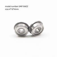 Échantillon Gratuit Roulement à Billes à Brides en Acier Inoxydable Micro Étanche SMF104Z SMF104 2Z SMF104ZZ 4*10*4mm