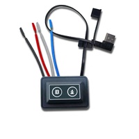 Interrupteur de contrôle à double bouton pour chauffage et vibration avec capteur de température NTC, alimentation USB pour gilet chauffant et veste chauffante