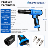 Kit d'impact de marteau pneumatique puissant avec poinçon conique outil de retrait de fourche à billes de ciseau plat divers véhicules outils de réparation de disque de frein