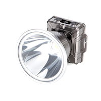Linterna Frontal Láser Blanca Recargable, Haz de Luz Largo de 1500M, Pantalla Digital de Potencia, Luz Exterior de 45 Grados para Camping y Pesca