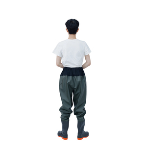 <span class=keywords><strong>Chaussettes</strong></span> et pantalon de pêche unisexes imperméables ultra-légers en nylon avec fermeture éclair frontale respirante pour la pêche à la mouche - Product Image 3