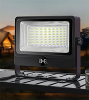 OMSEN Vente à Chaud 100w 200w Projecteur Solaire Blanc Chaud Lampe de Secours Led Projecteur pour Camping en Plein Air