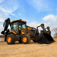 Chine petite chargeuse-pelleteuse abordable TLB Construction moteur diesel à coupleur rapide industriel