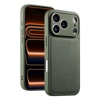 Étui de téléphone portable en cuir PU antichoc anti-traces de doigts personnalisable couleur unie pour XR/11/12/13/14/15/16/17 Pro Max