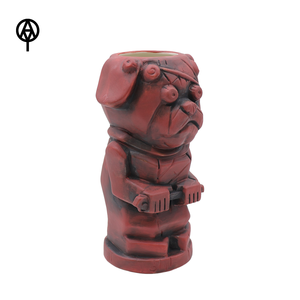 Wholesale Premium OEM Custom Ceramic <strong>Pug</strong> Tiki <strong>Mug</strong> 3D Vintage Stoneware Capacity for Business Gifts &amp; Tiki Bars Collectors - Product Image 4