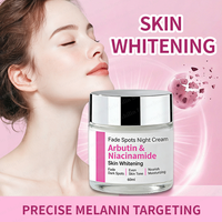 Crème de nuit éclaircissante efficace, éclaircissement intense pour estomper les taches et unifier le teint, hydratant nourrissant pour le visage