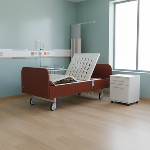 DH-3 электрическая портативная двуспальная кровать в стиле дома, прочная стальная кровать для домашнего ухода, электрическая функция для больничного использования - Product Image 5