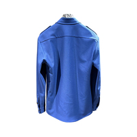 MOQ : 1 pièce |   Ensemble chemise et pantalon bleu à manches longues pour homme - Style militaire, tenue de travail décontractée avec poches pour le quotidien et les activités de plein air