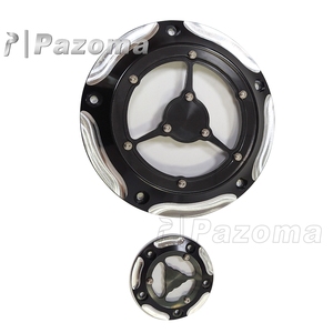 ฝาครอบคลัตช์มอเตอร์ไซค์สำหรับ Harley Touring รุ่นปี 1999-2015 FLHR Road <span class=keywords><strong>King</strong></span> 2001-2013 Softail 1999+ - Product Image 4
