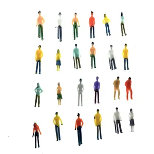 500pcs HO scale model train building people Painted Model Train Passenger People Figures Scale