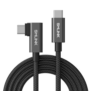 Cable USB C de 90 Grados, 20V 5A 100W PD, Carga Rápida, Transferencia USB 3.1 de <span class=keywords><strong>10GB</strong></span>, Conector USB 2.0, Trenzado de Alta Calidad, Logotipo Personalizado OEM - Product Image 2