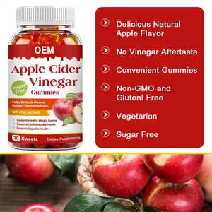 Gomitas de Vinagre de Sidra de Manzana en Oferta, Vitaminas <span class=keywords><strong>B</strong></span> y Fibra para el Bienestar, Apoyo a la Salud Intestinal, Suplemento de Vitaminas del Complejo <span class=keywords><strong>B</strong></span> y Fibra - Product Image 4