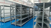 Étagère de stockage d'entrepôt en acier réglable de moyenne capacité, unité d'étagérage métallique sans boulons, taille personnalisée pour atelier et stockage industriel