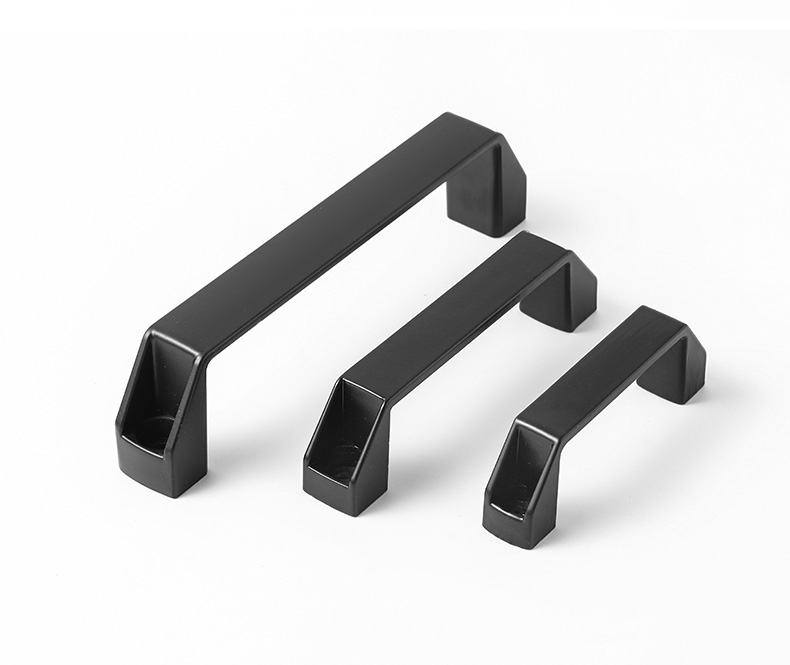 90 120 160 180mm Aluminum Alloy Silver Square Pull Handle Industrial Machine Cabinet Door Handle