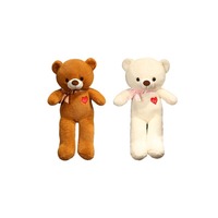 Oursons en peluche personnalisés avec nœud, jouets en peluche pour la décoration de chambre d'enfant, de crèche ou de salle de jeux, cadeau idéal