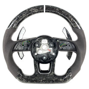 2020 2021 2022 <span class=keywords><strong>2023</strong></span> para <span class=keywords><strong>Audi</strong></span> <span class=keywords><strong>A3</strong></span> RS3 A4 RS4 A5 RS5 cuero forjado fibra de carbono volante paletas de cambio accesorios de coche - Product Image 1